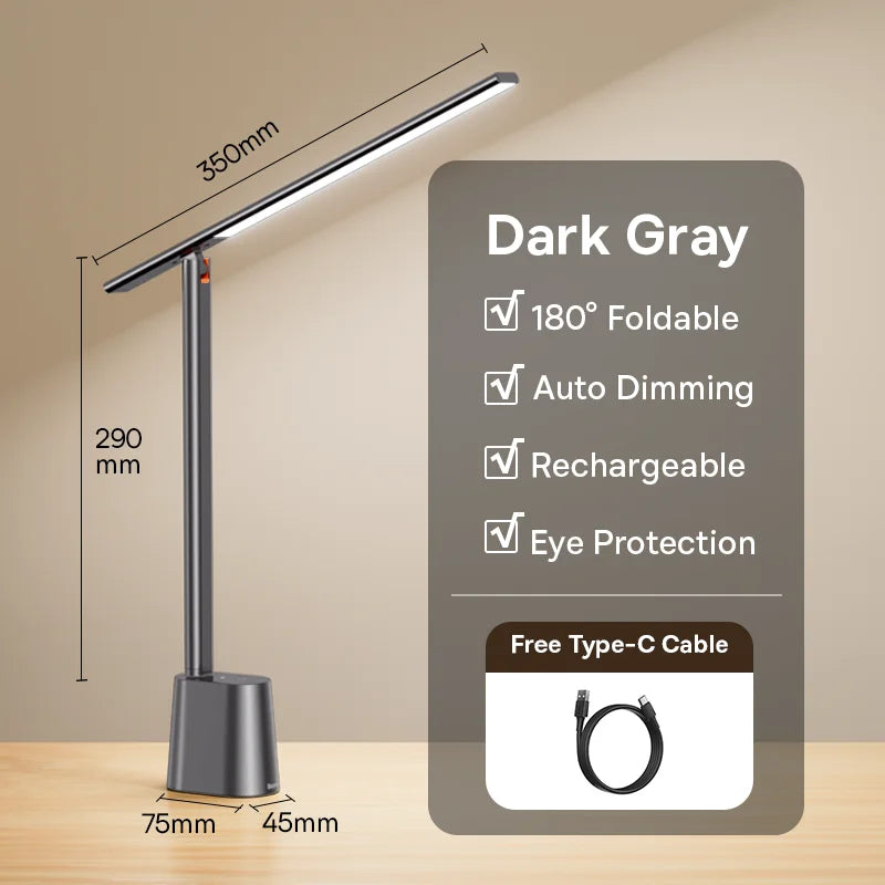 lampe pliable gris métallisé moderne ampoules led rechargeable interrupteur tactile finition froissée