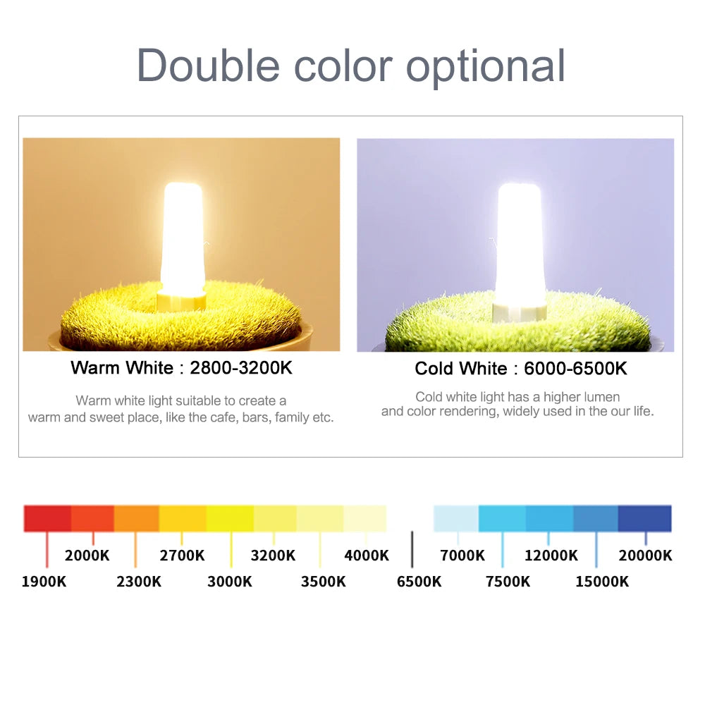 ampoules led g4 12v 6w 9w blanc chaud froid transparentes moderne