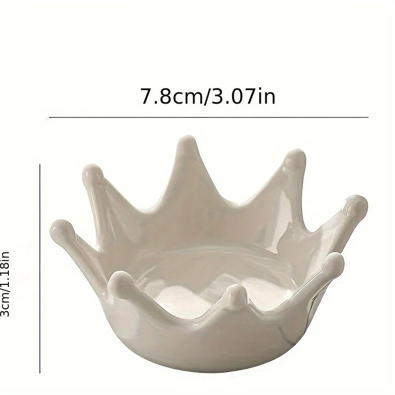 organisateur bijoux céramique blanc crème noir émaillé octogonal moderne royal