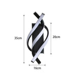 applique murale led blanc ondulé contemporain éclairage intérieur salon chambre coucher