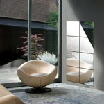 miroirs autoadhésifs modernes bleu clair 15cm 15cm pièces décoration mur adhésiveOpaqueUniTexture