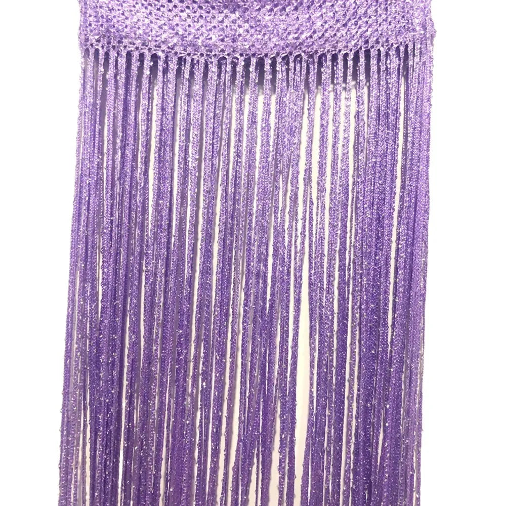 rideaux modernes argentés 1m 2m franges brillantes polyester translucides chambre
