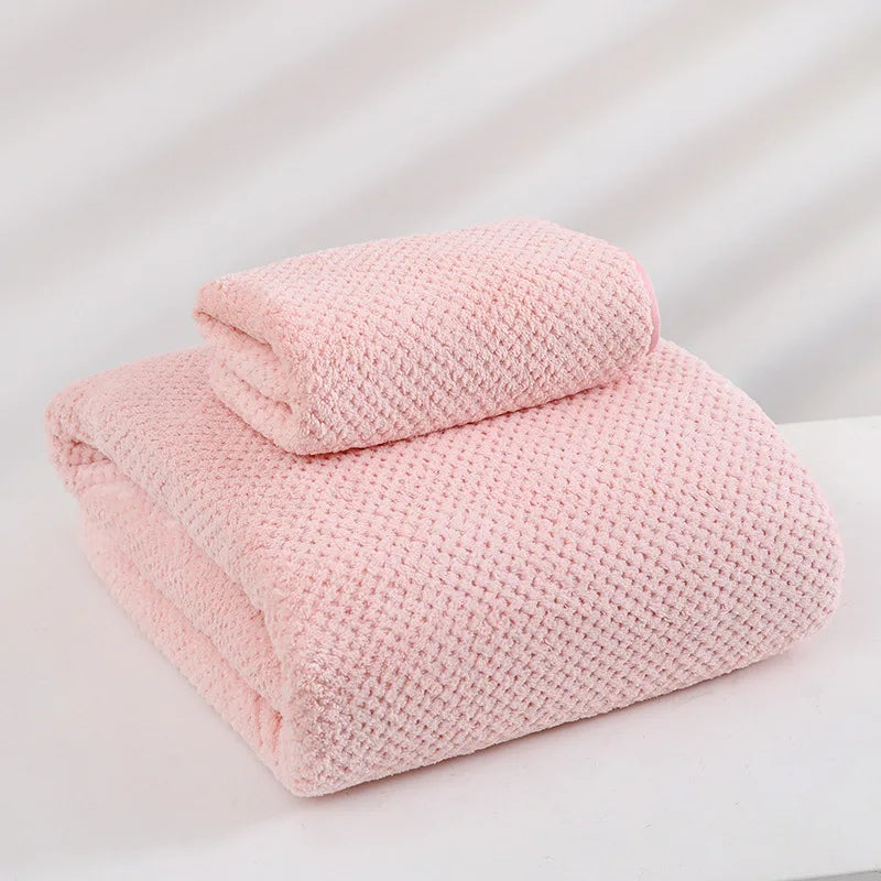 serviette bain microfibre bleu clair séchage rapide motif points adultes