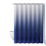 rideau douche moderne ombre bleu gris imperméable crochets taille 120x200cm