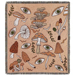 couverture pique nique tigre moderne motif monstera coton gris orange noir vert
