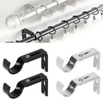 support rideau réglable acier noir vis moderne quincaillerie fenêtre fixe suspension