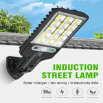 lumière solaire rue extérieure ip65 led noire moderne capteur mouvement autoinstallation