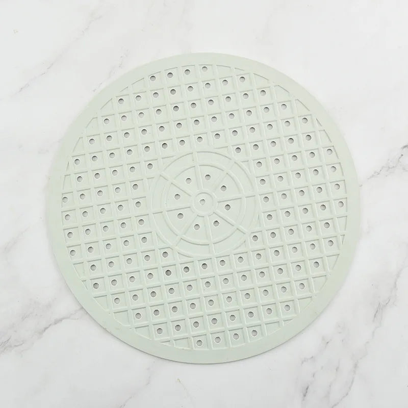 tapis lavabo silicone perforé moderne noir blanc pratique évier drainage rapide antidérapant