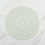 tapis lavabo silicone perforé moderne noir blanc pratique évier drainage rapide antidérapant