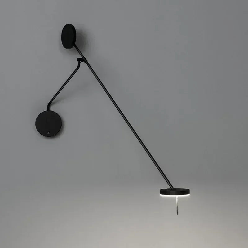 lampe murale flexible bras pivotant noir réglable chambre étude moderne