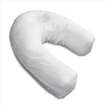 oreiller forme soie polyester coton blanc uni moderne dormir