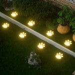 lumière solaire animaux extérieure adhésive led moderne pièces noir blanc imprimé pattes
