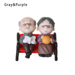 figurines couple cartoon blanc bleu décoration intérieure extérieure amoureux stylisées ornement maison jardin