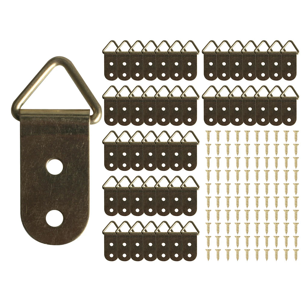 supports tableau photo cadre bronze noir industriels visserie 50 pièces 18x39mm