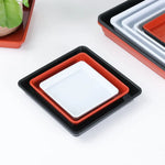 plateaux carrés plastique durable goutte goutte sauciers plantes modernes 12x12cm 15x15cm 18x18cm 22.2x22.2cm 25.6x25.6cm