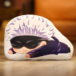 coussins anime personnages gojo itadori fushigoro kawaii blanc rouge noir voyage lit