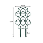 grille plantes hexagonale vert foncé moderne fixation jardin plastique