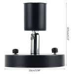 supports lampe moderne vis bronzé noir blanc minimaliste lisses brillants