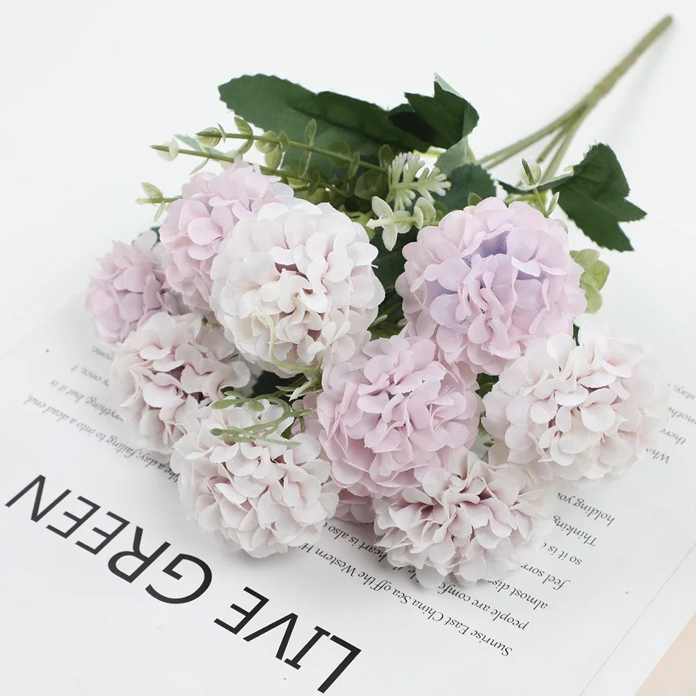 décoration mariage fleurs artificielles soie bouquet table intérieur centre decoration bleu rose blanc vert