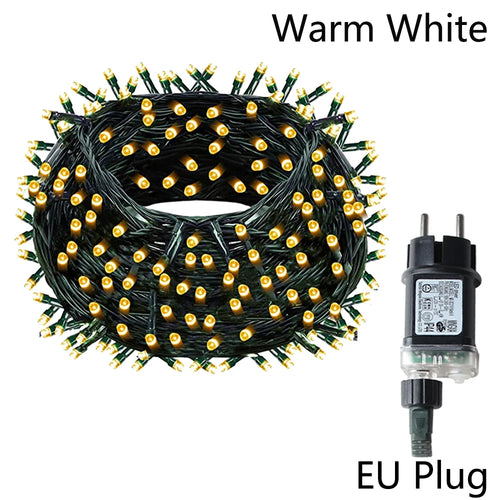 guirlandes lumineuses multicolores led points modernes télécommande adaptateur noël festifs mariage