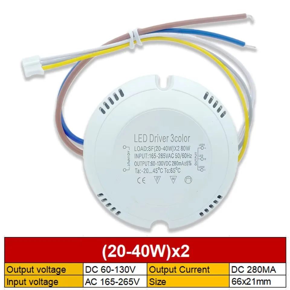 contrôleur led driver alimentation 12v 24v 36v blanc moderne 66x21mm 71x15mm