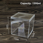 boîtes plastique transparent modernes bijoux rangement sans motif très transparent
