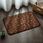 tapis bain gris bleu rose violet texture cailloux moderne antidérapant