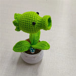 plantes crochet fleurs feuilles créatives artisanales vert jaune bleu rouge marron blanc