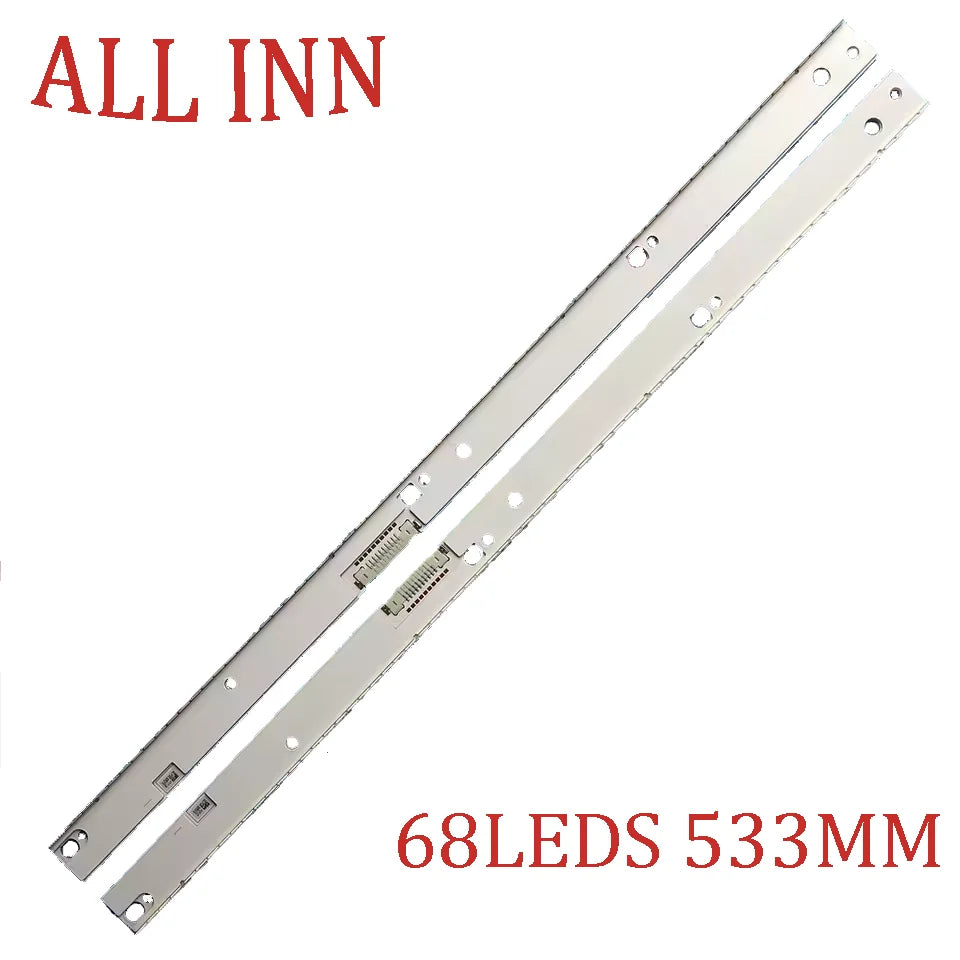 bande led blanc jaune 68 leds 533 mm moderne connecteurs boutons