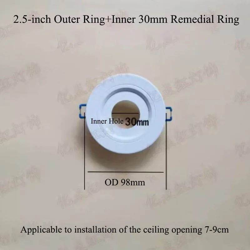 anneau réduction spot led blanc moderne cadre extérieur éclairage intérieur moderne