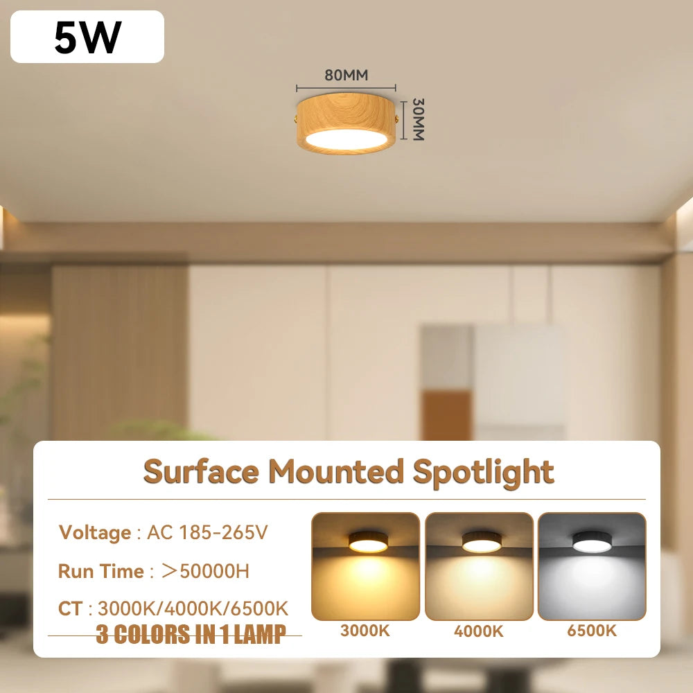 lampe grain bois led moderne blanc naturel 220v 20w 30w 40w