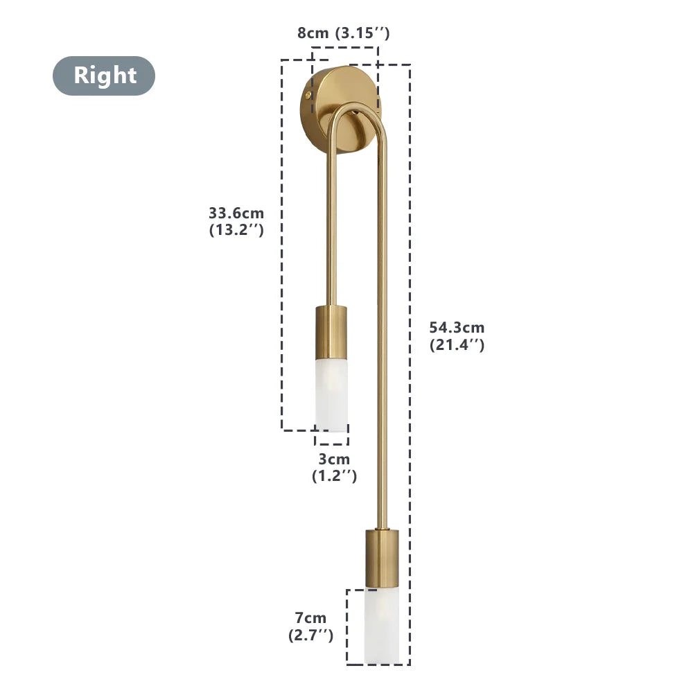 bande lumineuse led applique murale moderne or abat joueurs blanc éclairage quotidien minimalisteintérieur chambre