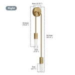 bande lumineuse led applique murale moderne or abat joueurs blanc éclairage quotidien minimalisteintérieur chambre