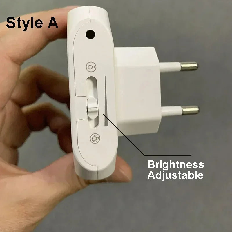 lampe nuit capteur mouvement blanc moderne adhésif ajustable auto toujours allumé