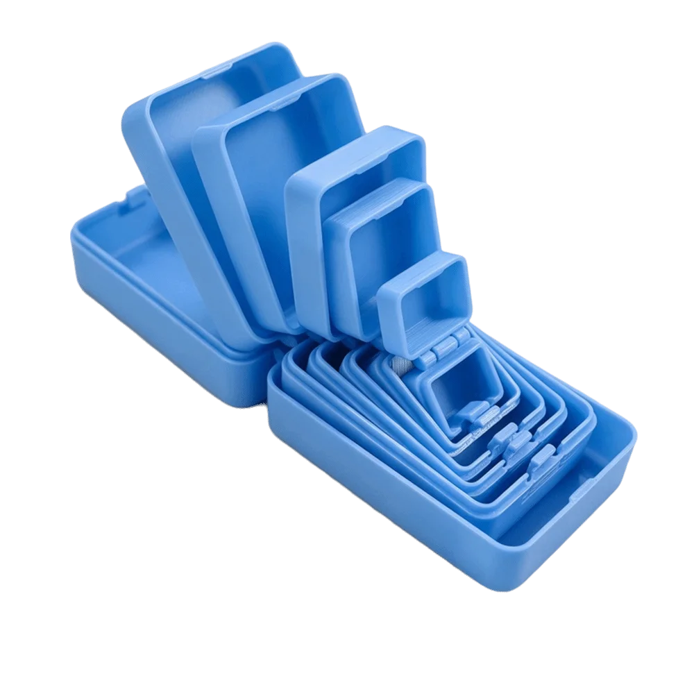 boîtes rangement bijoux violet bleu blanc modernes compartiments multiples plastique clips sécurisées