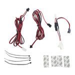 éclairage ambiant led connecteur adhésif moderne gris clair câbles 12v kit voiture