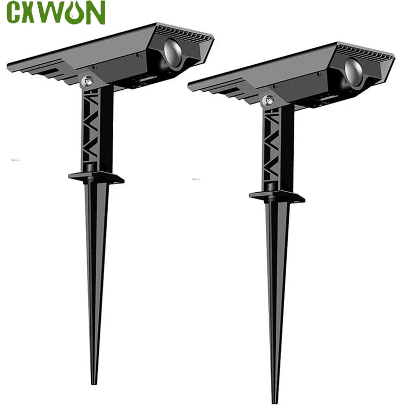 projecteur solaire led moderne noir ip65 portable autoinstallationextérieur jardin décorationalleyway đèn đường