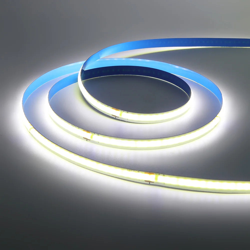 ruban led blanc jaune bleu 240leds adhésif ligne continue 3000 6500k 220v 50000h