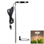 lampe led croissance plante noir gris moderne réglable usb intelligent