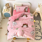 Détail du motif animal sur la housse de couette