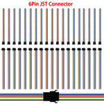 connecteur led jst broches noir câbles multicolores plat certification