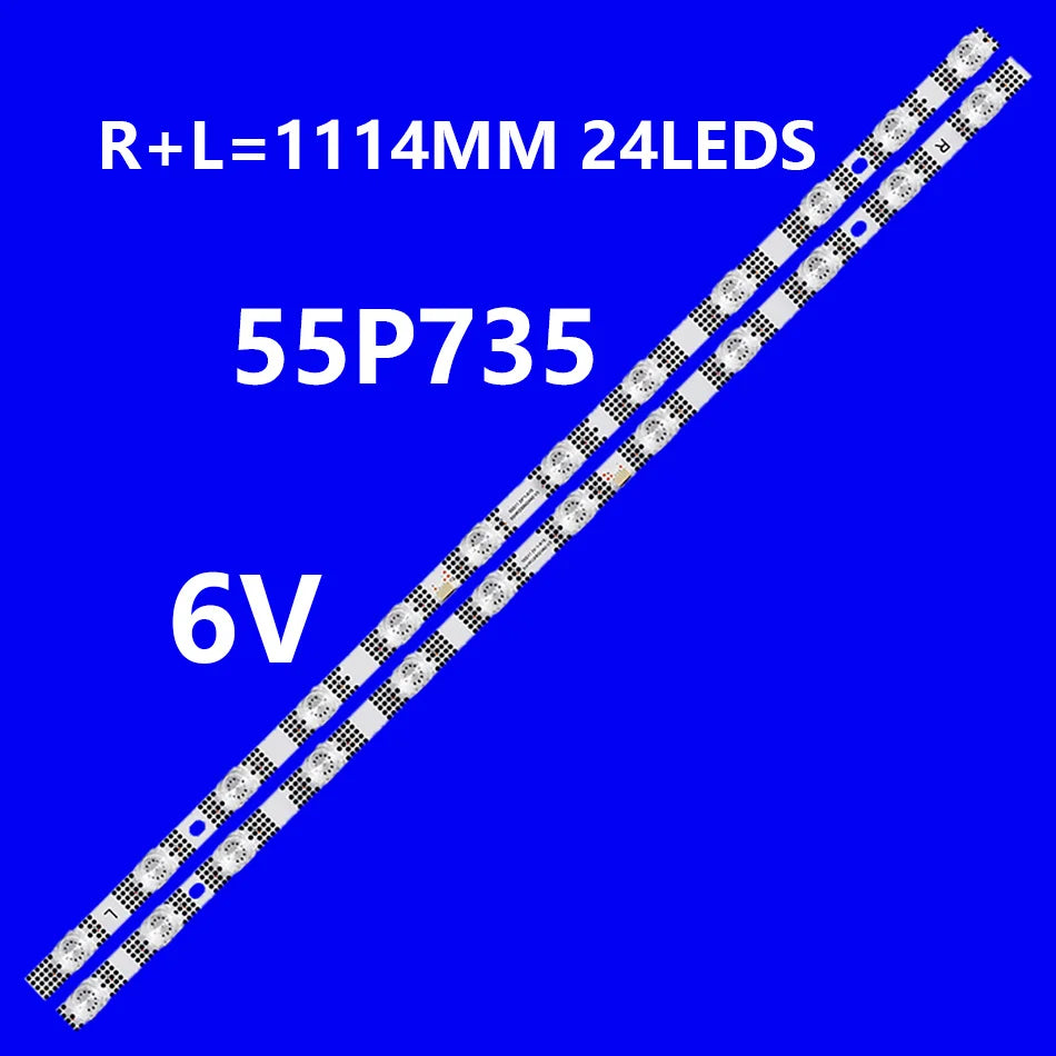ruban led perforé blanc 24 leds moderne non visible 6v 55p735 1114mm