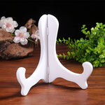 supports d'affichage bois moderne blanc noir marron sans motif opacité assiettes
