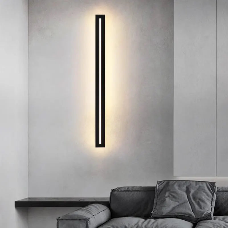 lampe murale led moderne gris or blanc noir 40cm 60cm 80cm éclairage quotidien