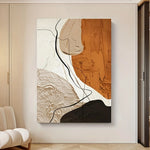 peinture abstraite moderne toile ligne géométrique organique decoration maison erotique