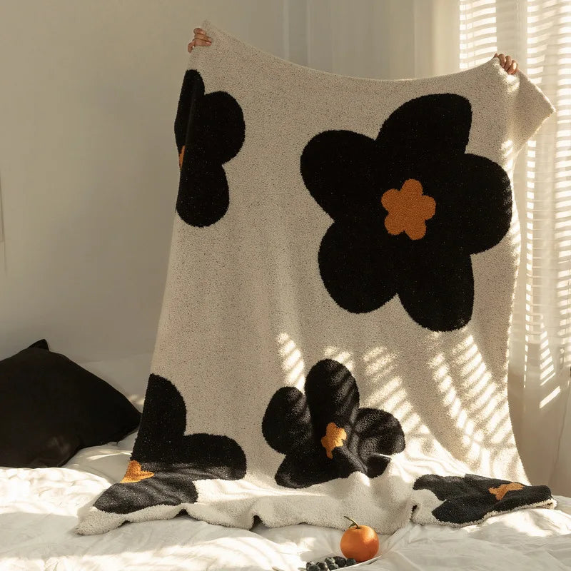 couverture polyester coton motif floral moderne portable voyage chambre été