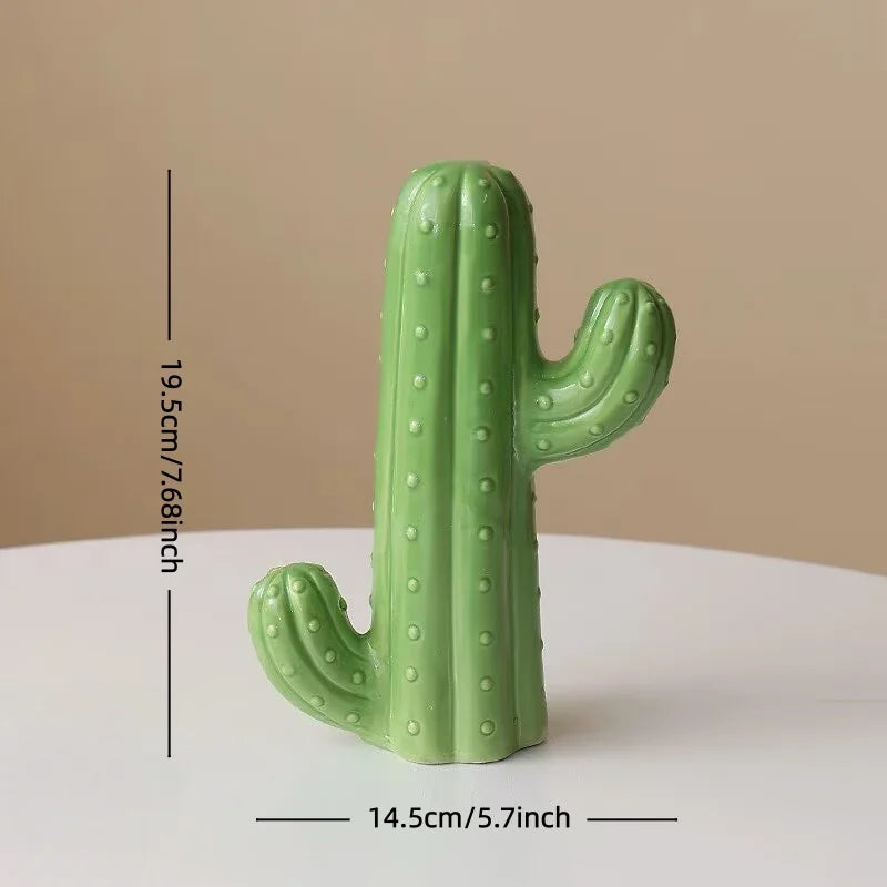 décoration intérieure cactus céramique vert moderne épines fleurs table ornement