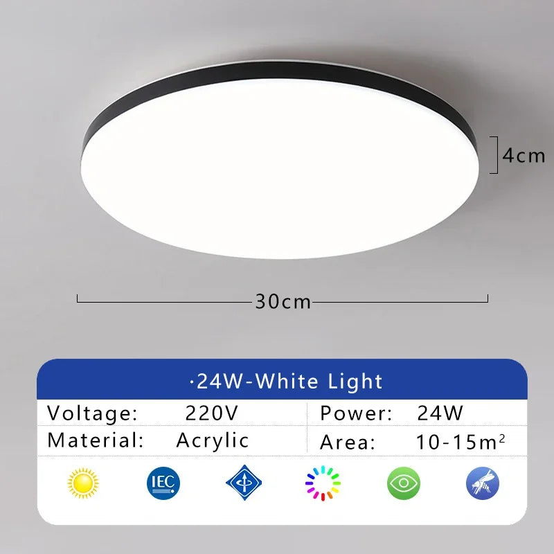 lampe led moderne blanc 23cm 30cm 37cm opacité minimaliste éclairage quotidien