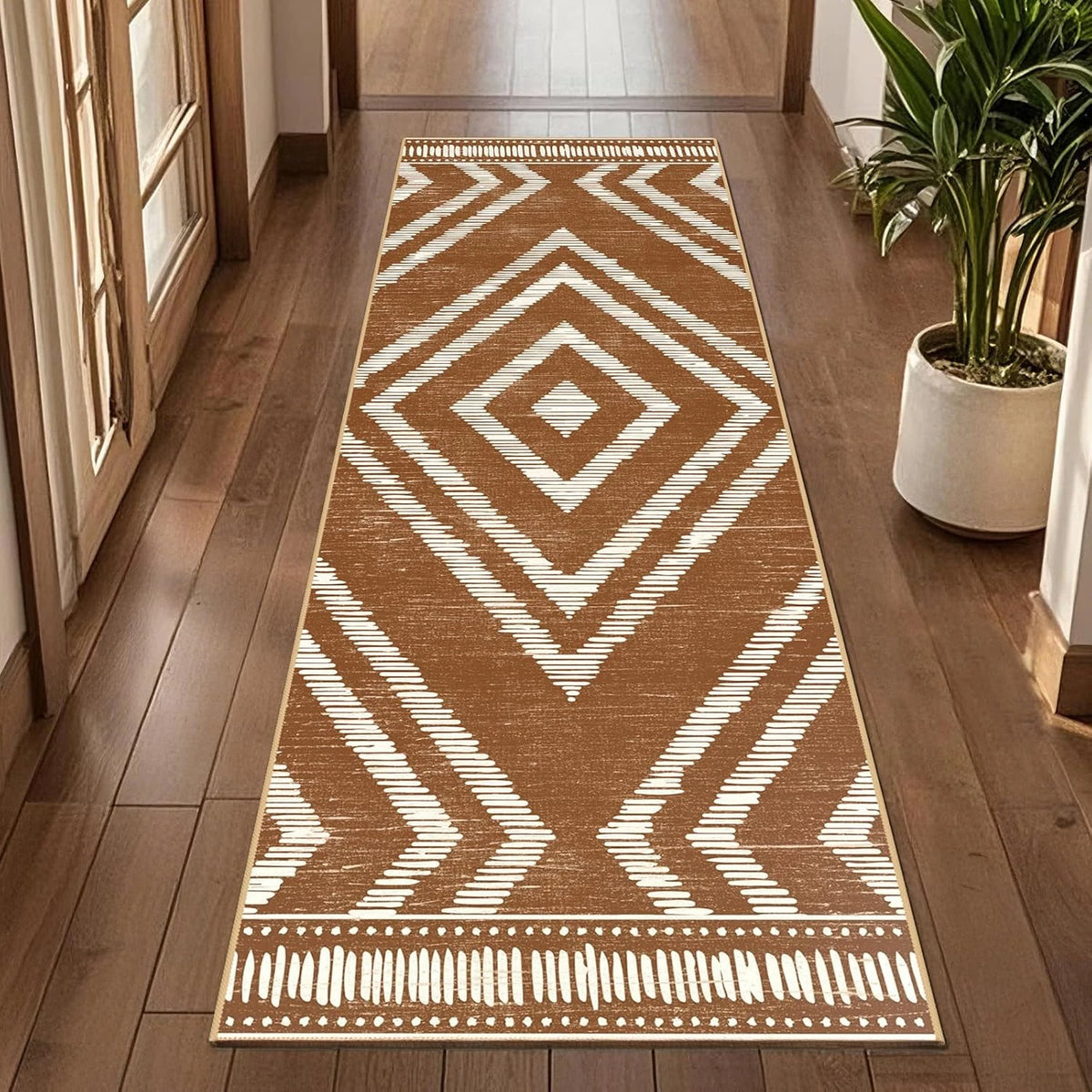 tapis moderne géométrique antidérapant polyester multicolore salon chambre coucher decoration intérieure floraux aztèque opaque