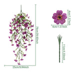 guirlande fleurs artificielles rouge rose jaune violet blanche bleue modernes decoration intérieure mariage pendaison